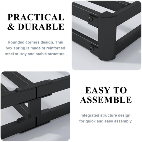 Vehowy non-slip box spring anti-slip design ensures quiet placement