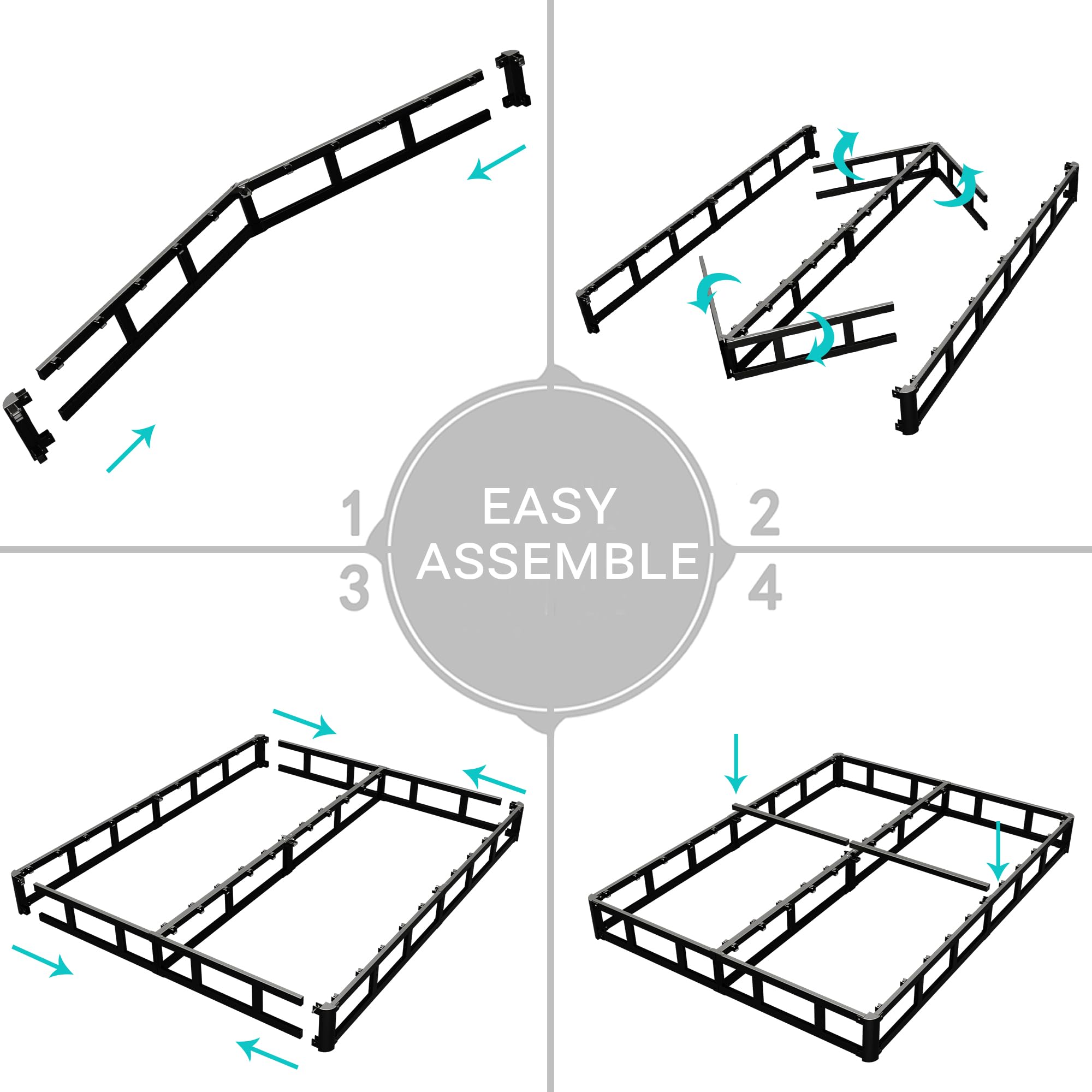 Vehowy non-slip box spring prevents movement and keeps mattresses steady
