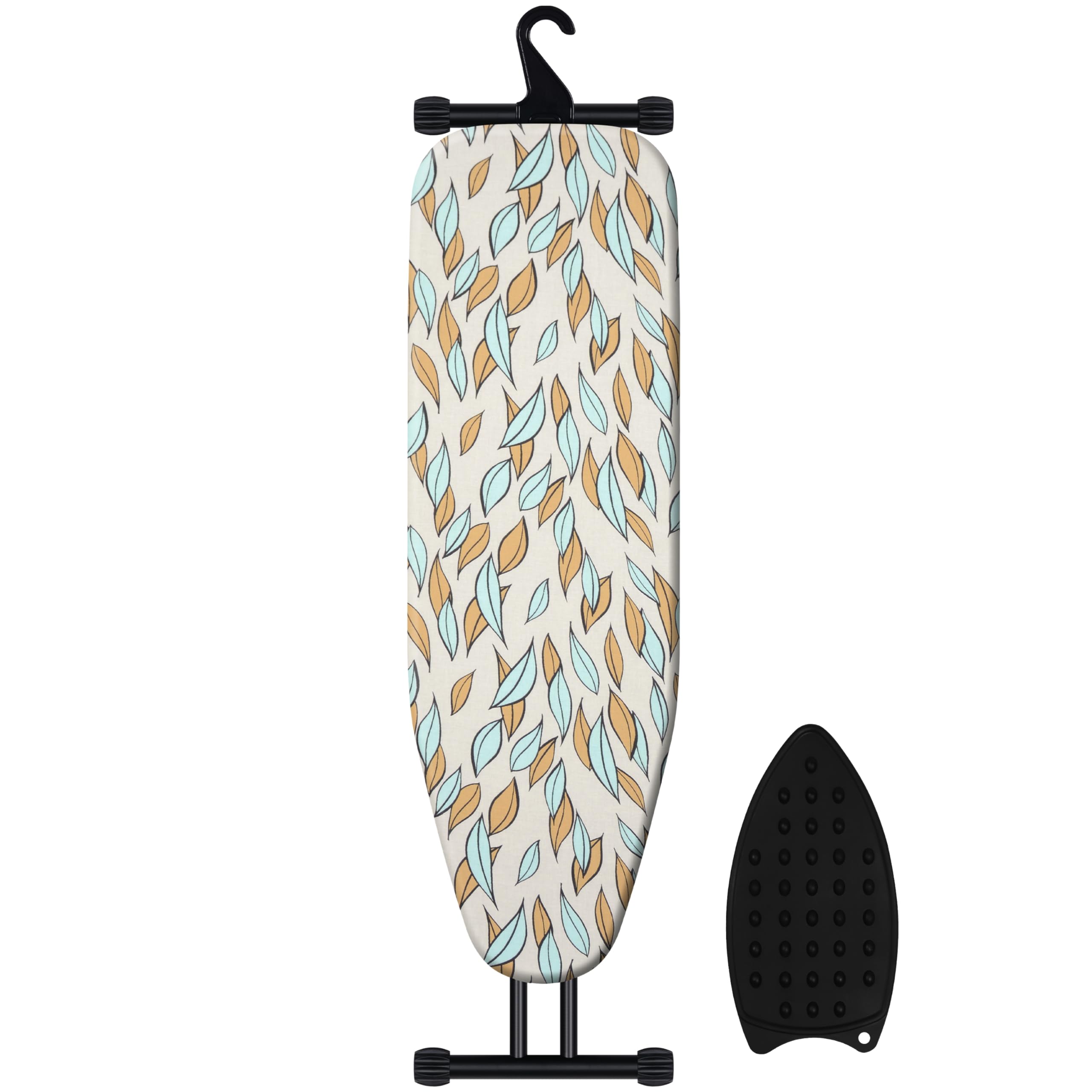 Veiox ironing board with heat-resistant cover supports high-temperature fabrics.
