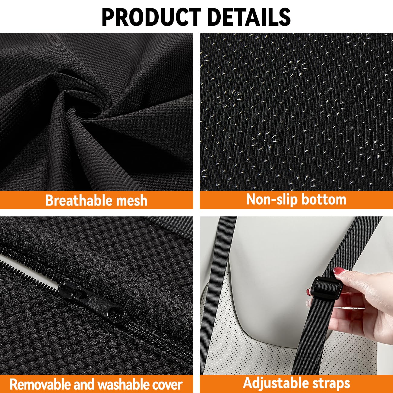 Veitail lumbar pillow adapts for car seat long drives.