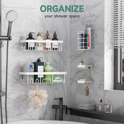 Veken 5-pack soap dish demonstrates easy access and drainage.