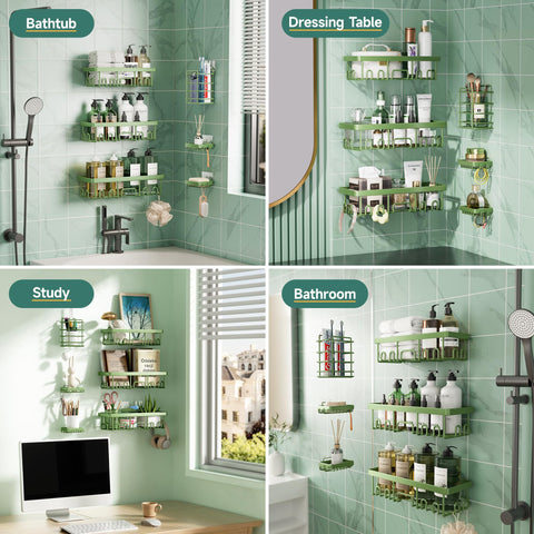Veken bathroom organizer storage set provides versatile bathroom organization