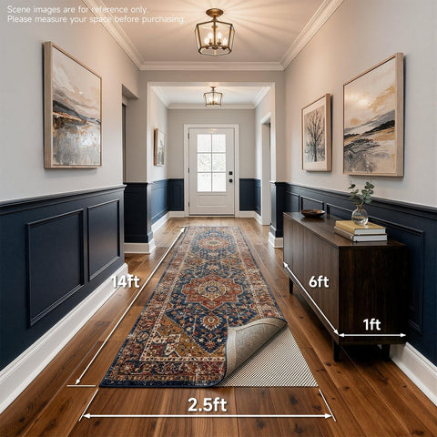 Veken rug pad also works under futons or cushions for steady placement.