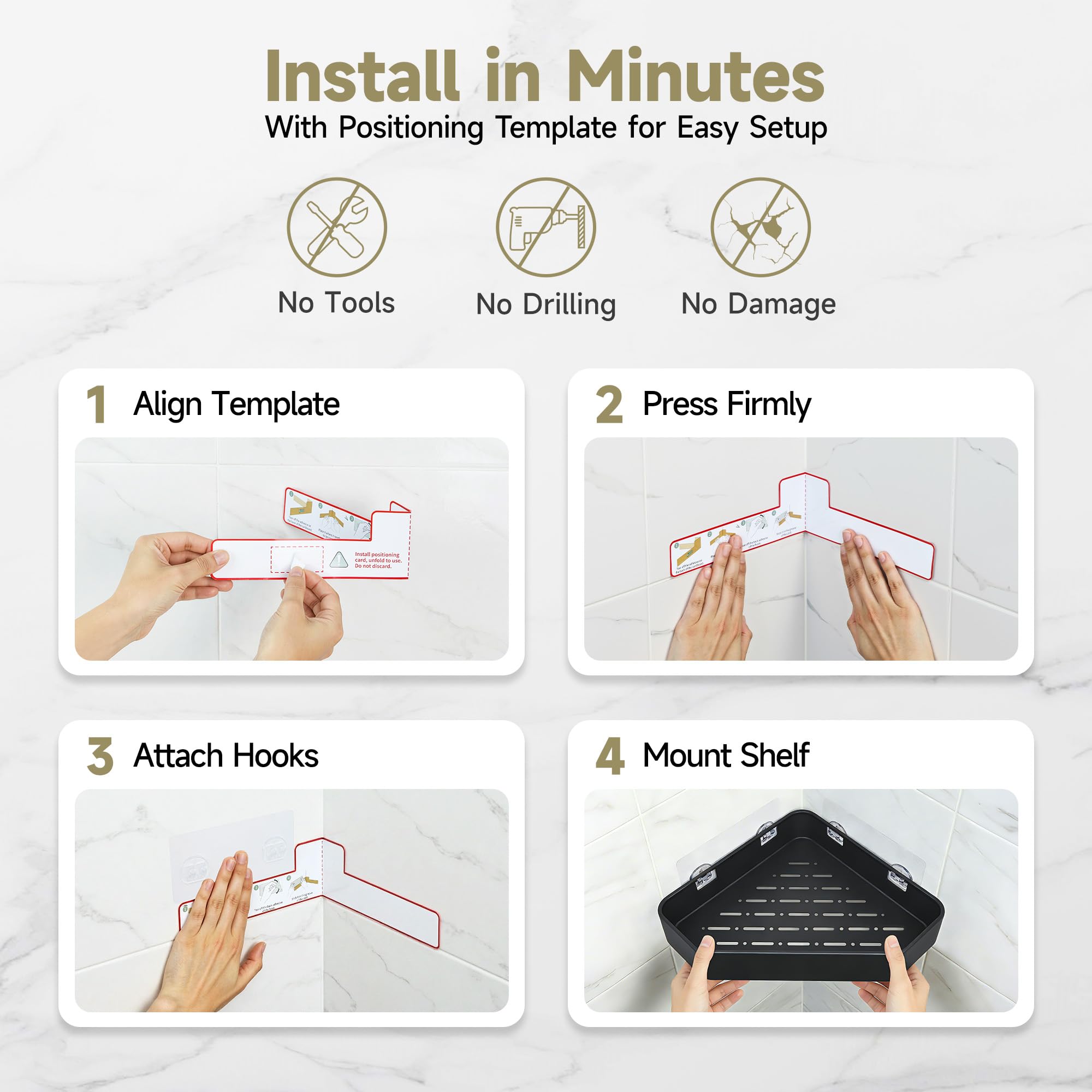 Veken aluminum resists humidity and rust in bathrooms.