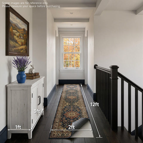 Veken rug pad offers stability for area rugs and tile floors.