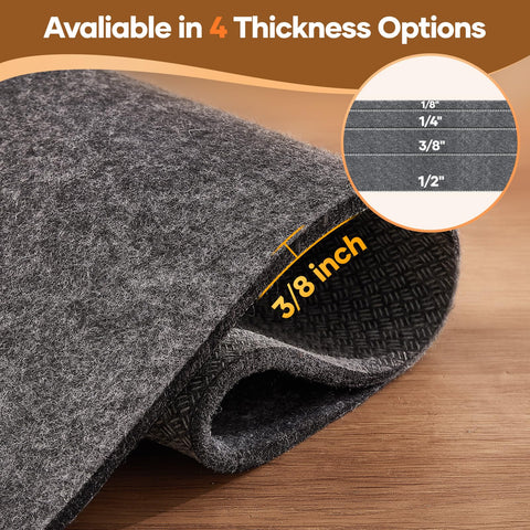 Veken dense felt cushion delivers comfortable underfoot support