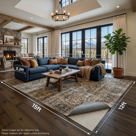 Veken rug pad not recommended on vinyl or lacquered surfaces.