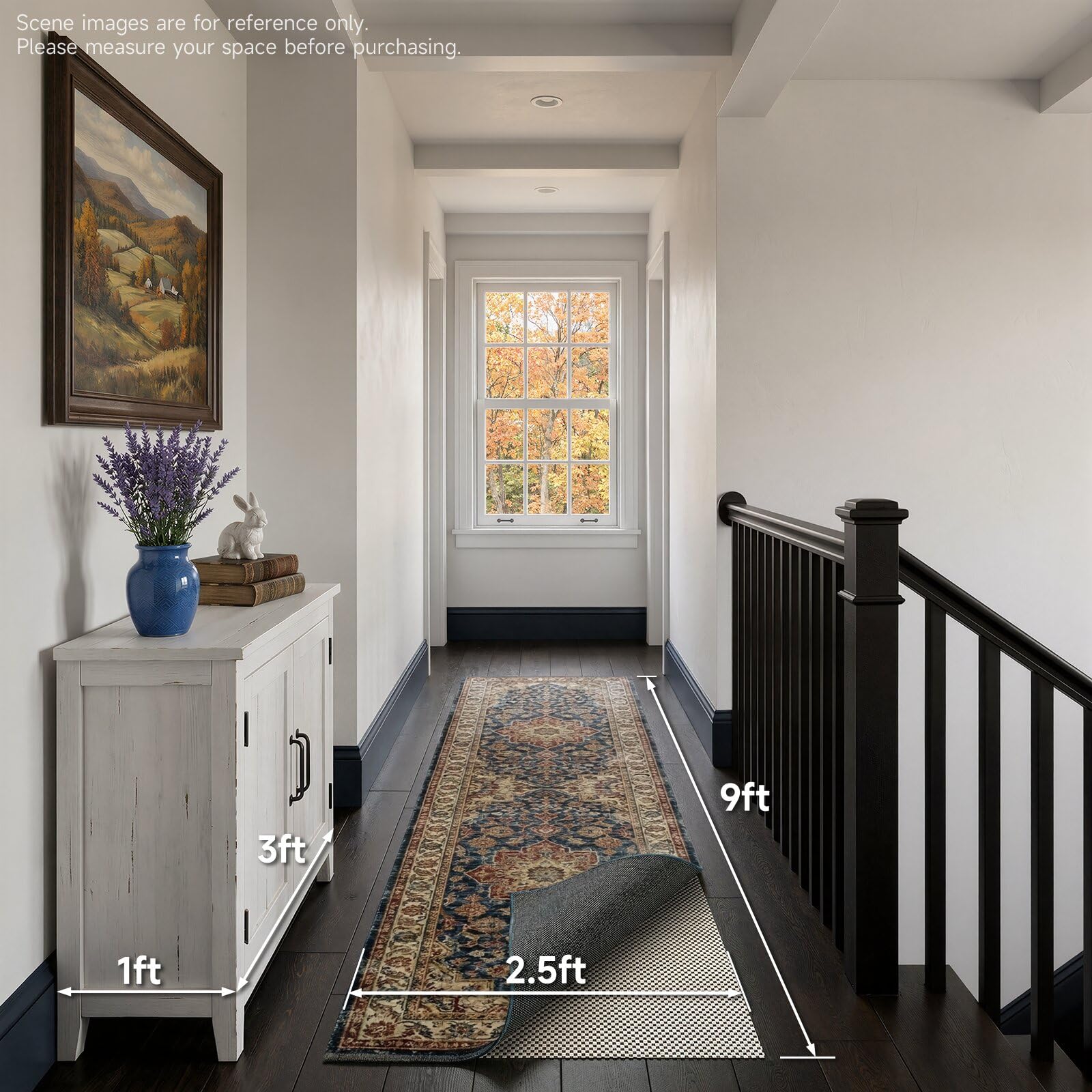 Veken rug pad installation guidance for safe use on floors.
