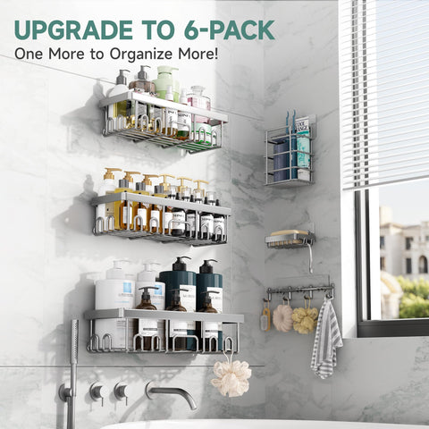 Veken medium caddy securely holds multiple bottles for tidy storage.