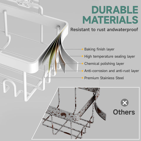 Veken shower caddy, small, ideal for travel or compact bathrooms.