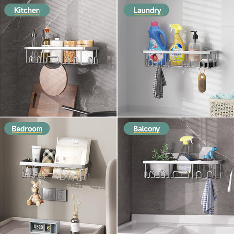 Veken toothbrush holder on caddy keeps toothbrushes organized.