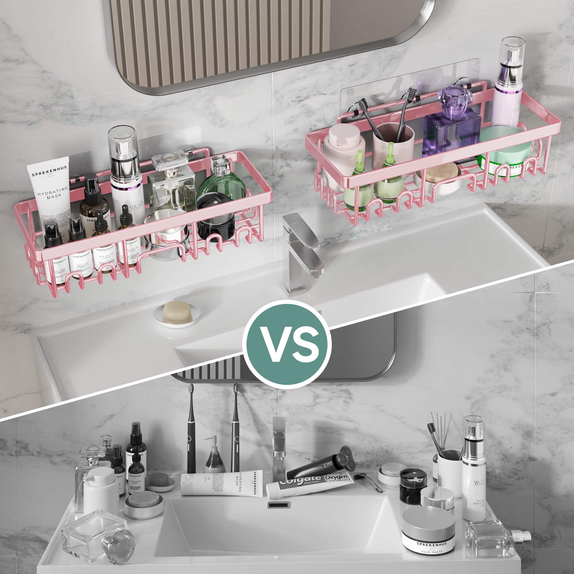 Veken soap holder keeps suds within reach during showers.