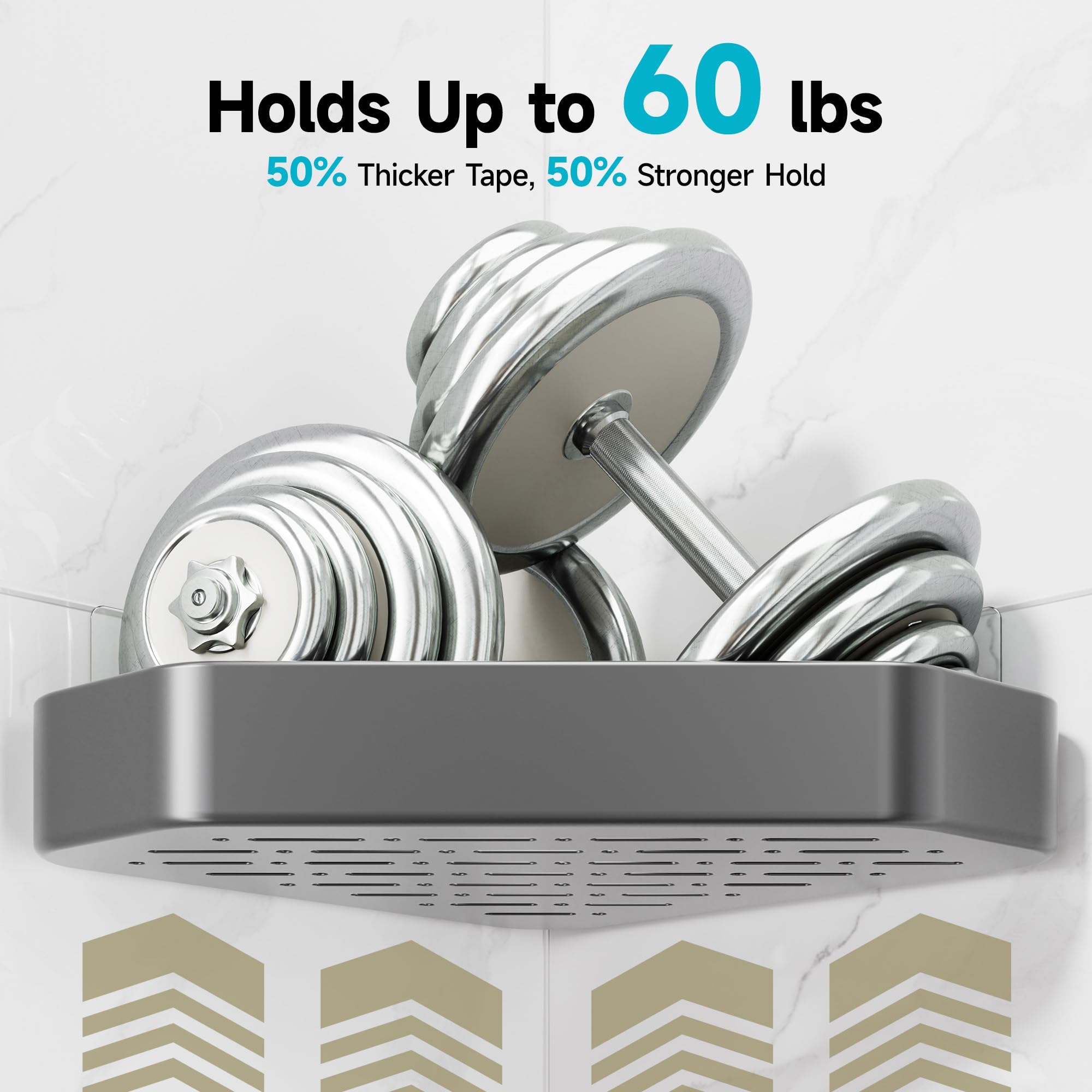 Veken towel bar keeps towels within reach after showers.