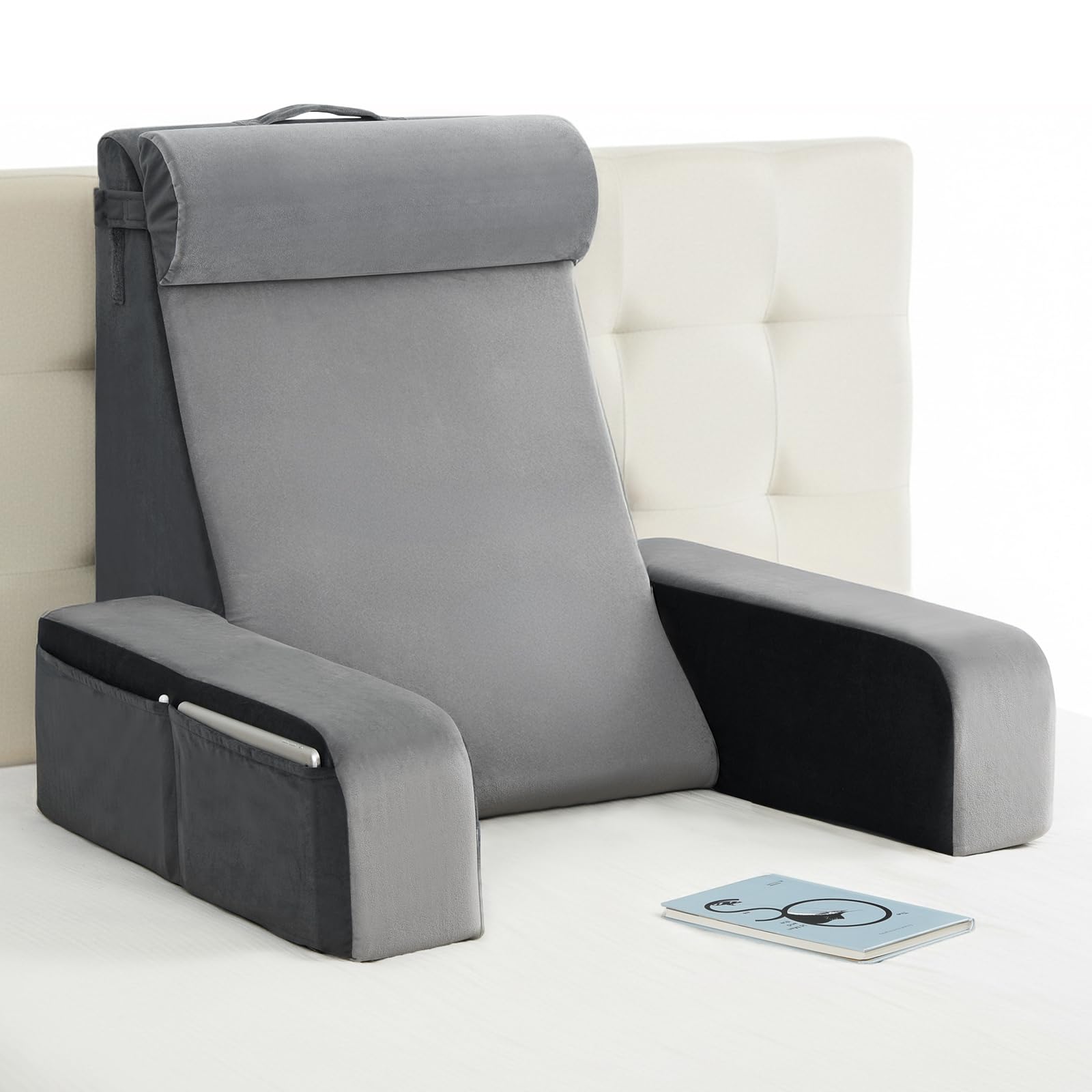 Vekkia 25-inch backrest at 60-degree angle for tall users