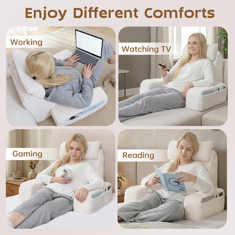 Vekkia Reading Pillow removable cover is easy to wash.