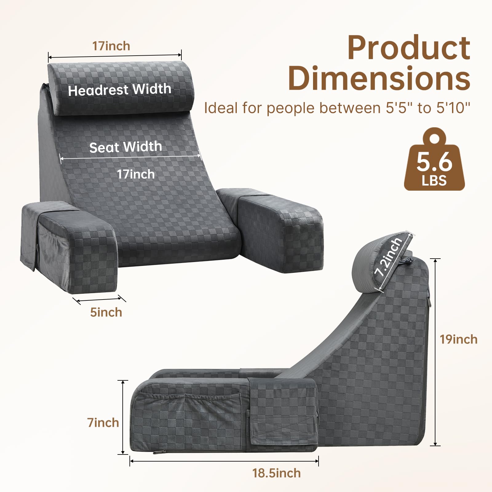 Vekkia side pockets provide quick access to essentials while relaxing