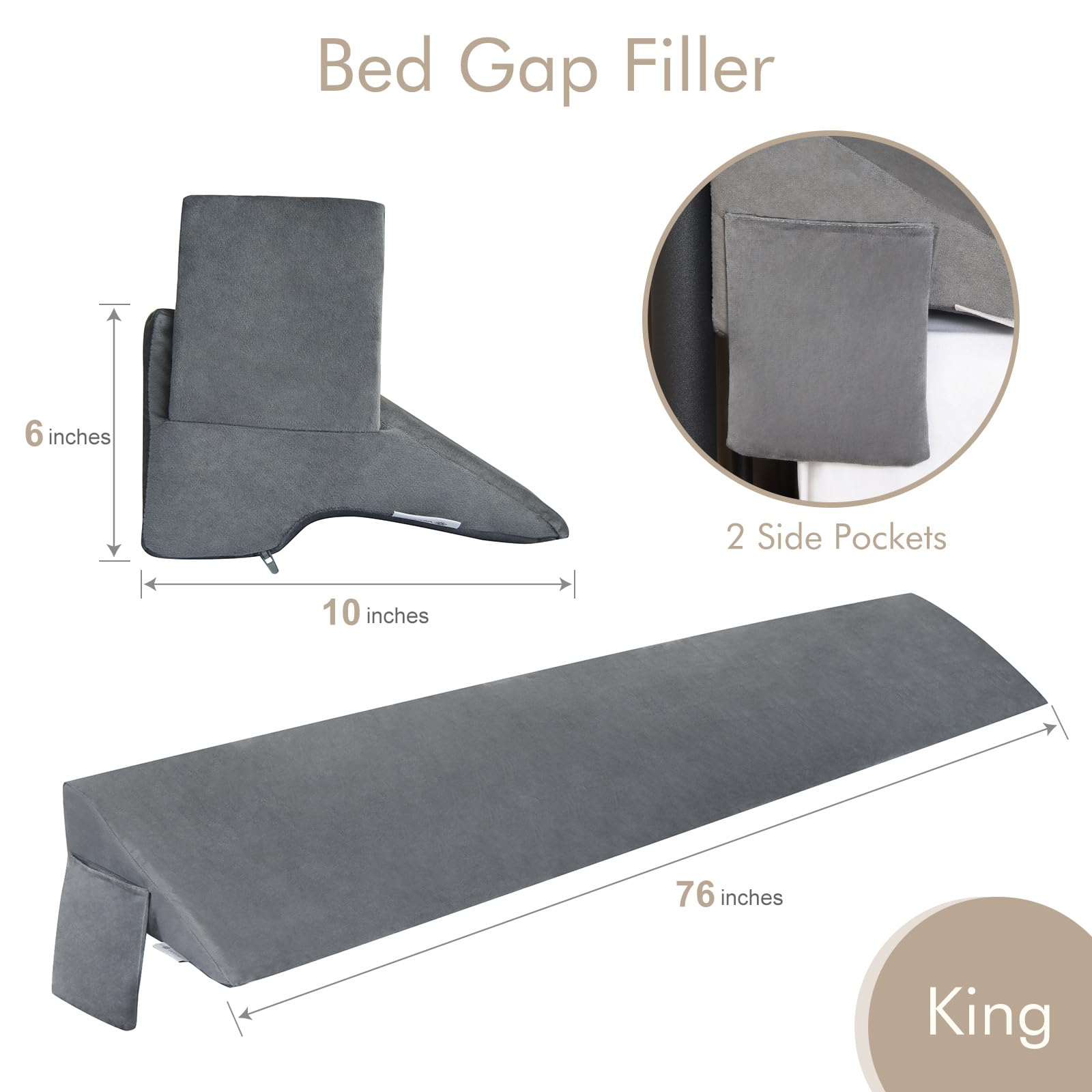 Vekkia removable machine-washable cover for easy cleaning.