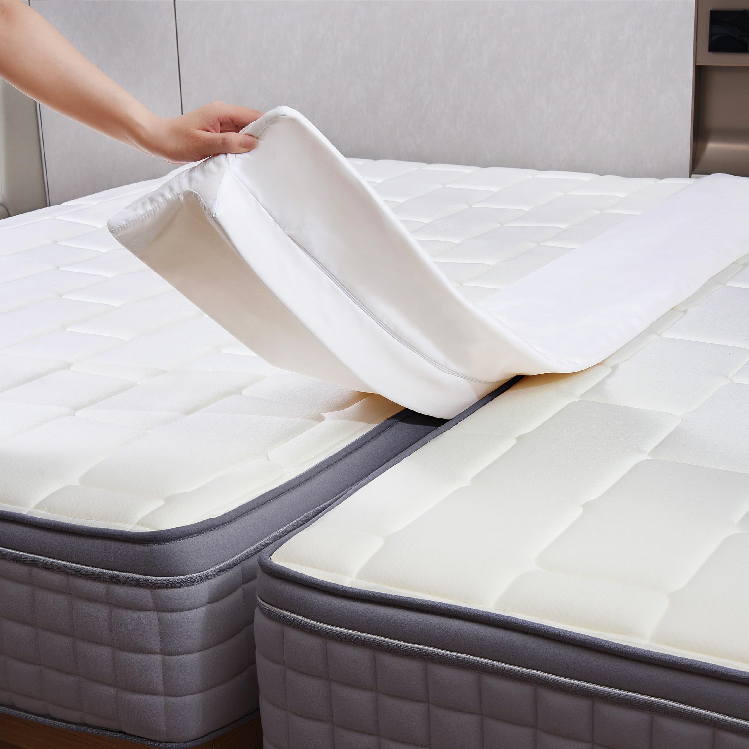 Vekkia split king gap filler bridge between mattresses for a seamless sleep surface