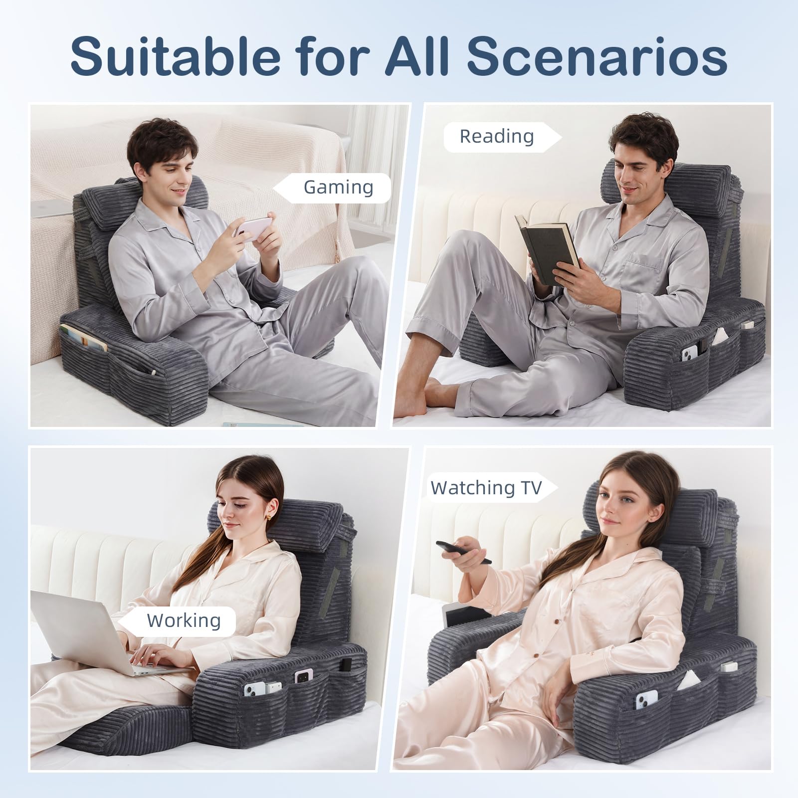 Vekkia washable soft covers enable easy cleaning and lasting comfort.