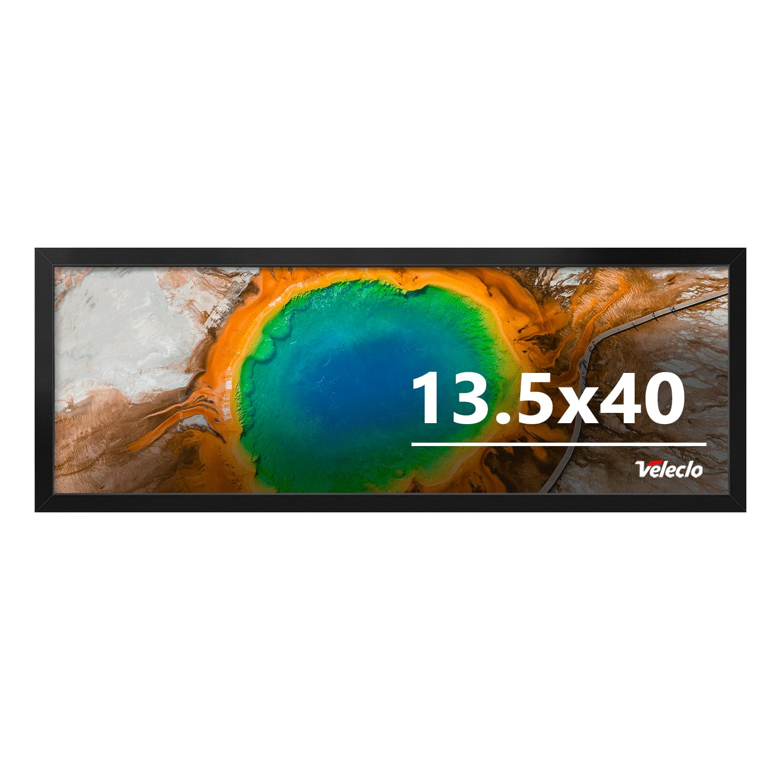 Veleclo 13.5x40 frame on wall display with durable PVC for safe, stylish memories