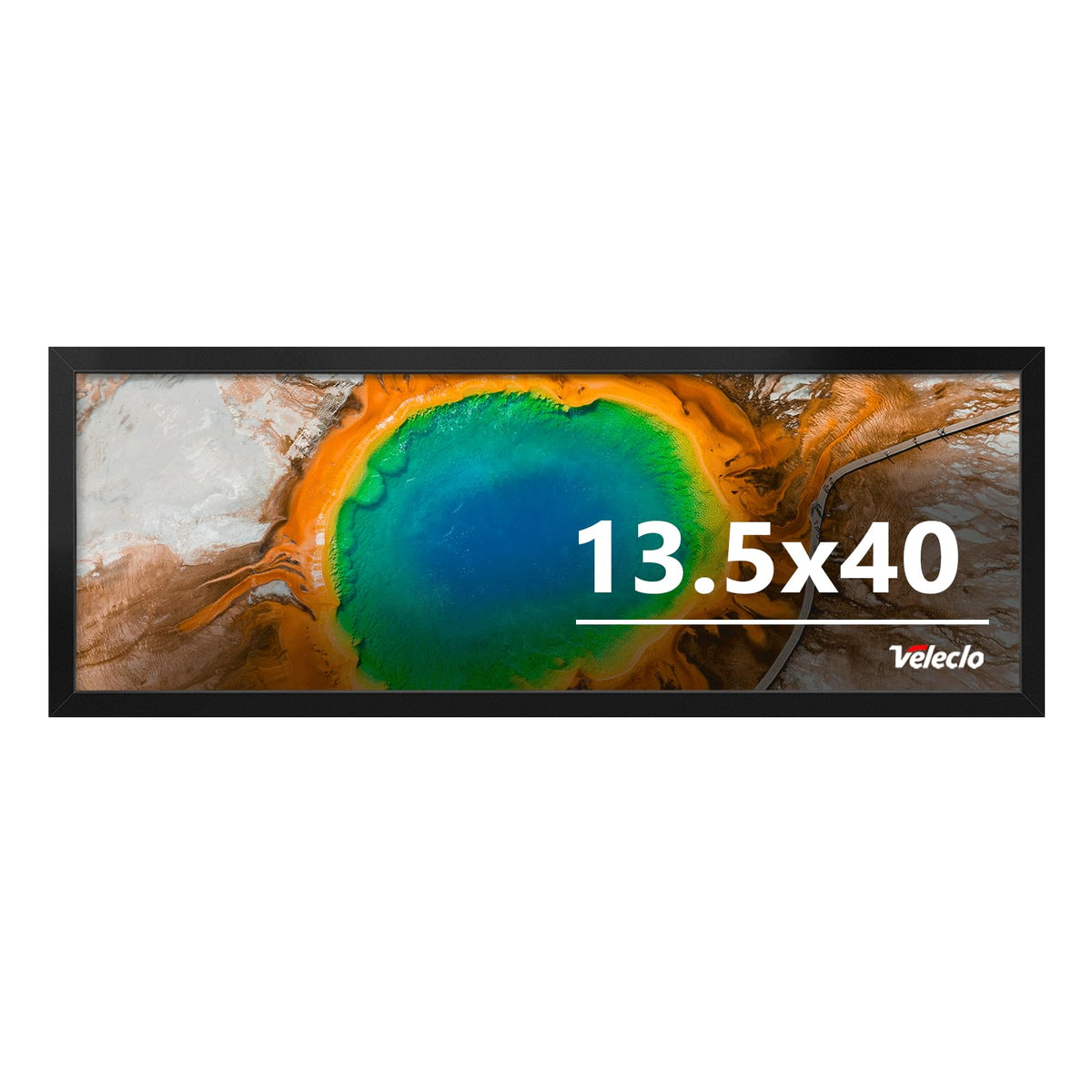 Veleclo 13.5x40 frame on wall display with durable PVC for safe, stylish memories