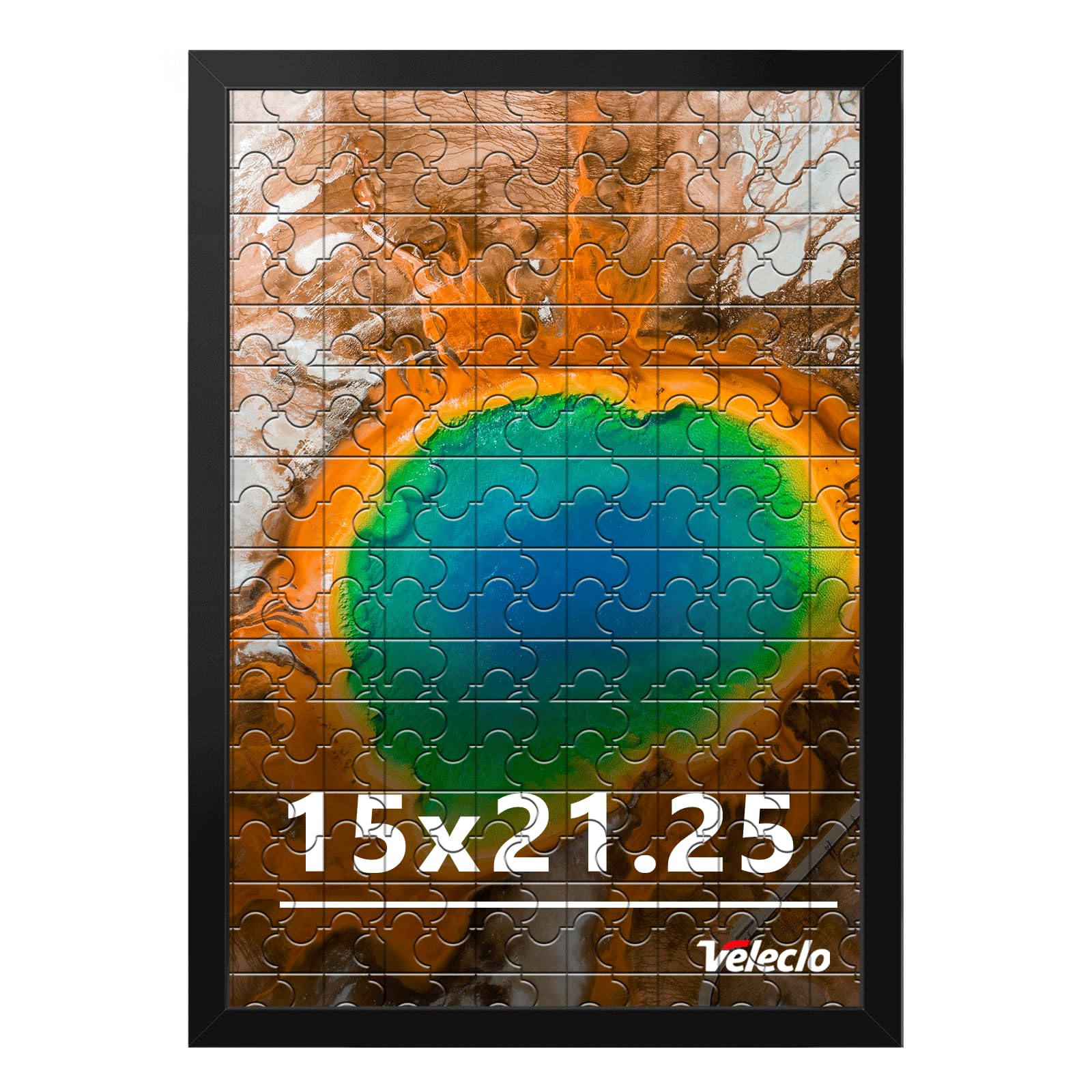 Veleclo 15x21 frame on wall display with durable PVC for safe home décor.