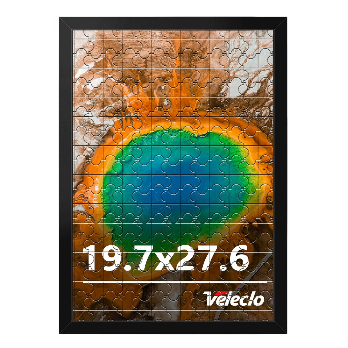 Veleclo 19.7x27.6 frame front view for wall display.