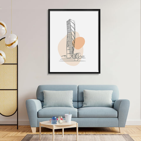 Veleclo black 22x28 frame with a sleek border for any room.
