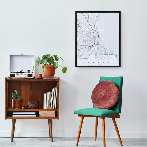 Veleclo 22x28 frame on wall ready for gallery-style setup.