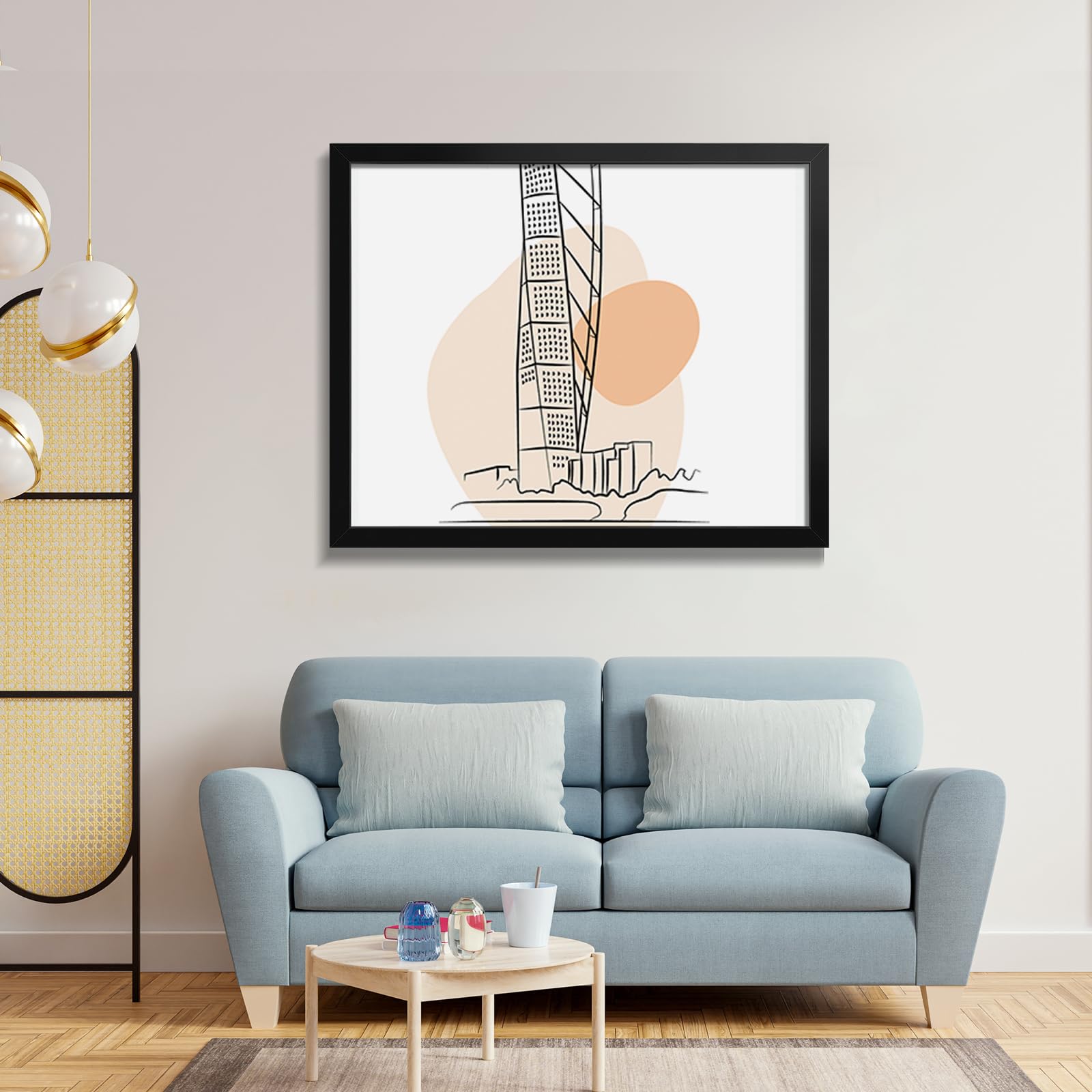 Veleclo 24x30 frame wall-mount ready for home or office