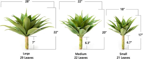 Velener agave realistic faux plant detail for indoor or outdoor use.