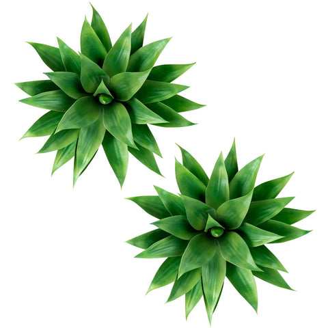 Velener agave plant 18-inch UV-resistant materials maintain color outdoors.
