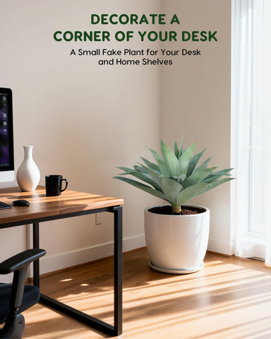 Velener large artificial agave provides a bold outdoor focal point.