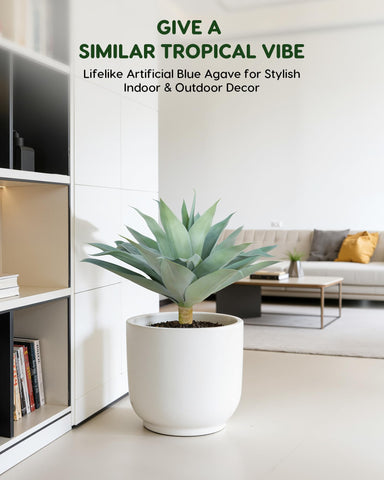 Velener artificial agave requires no watering for busy homes.