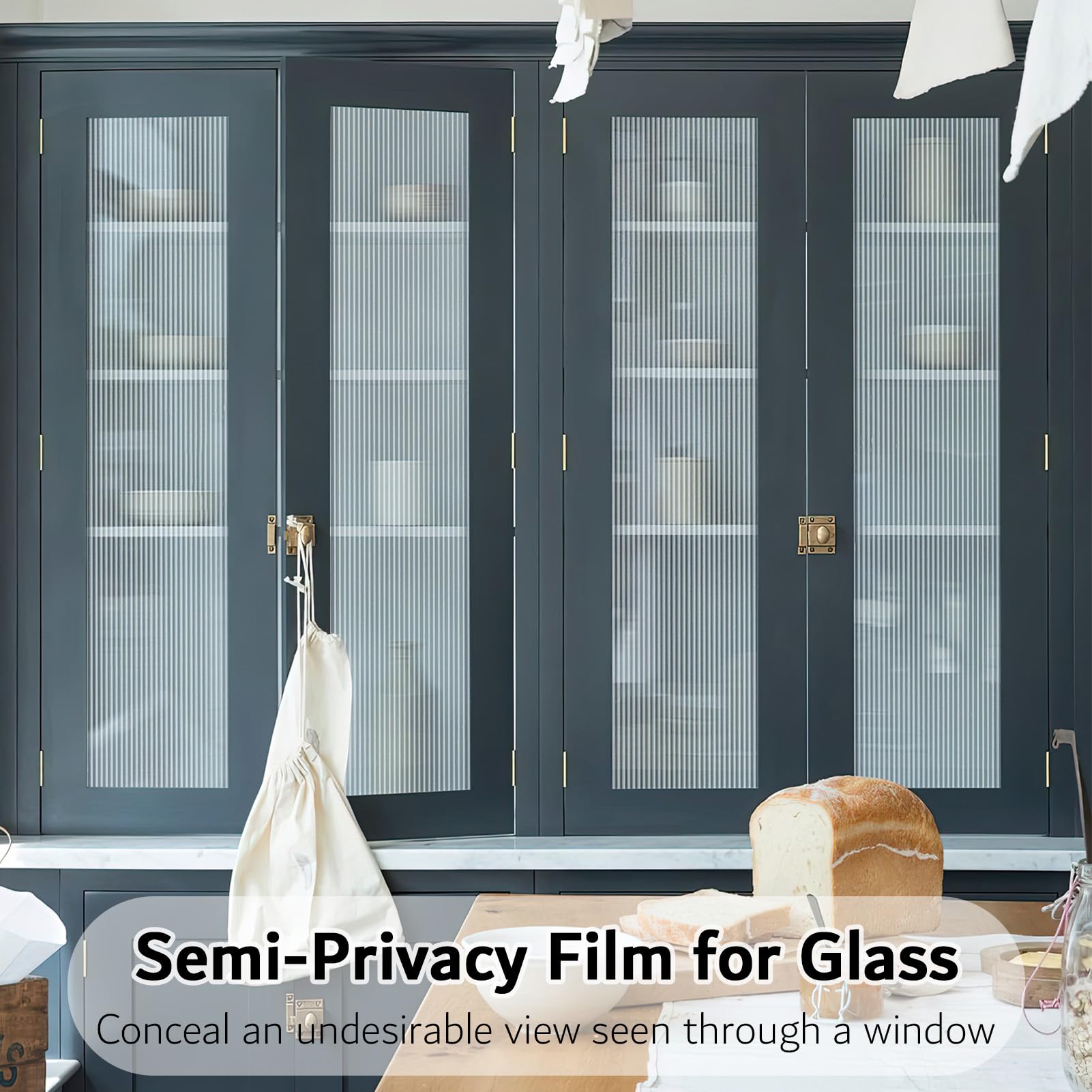 VELIMAX Reeded Glass Privacy Film helps reduce heat loss and hot spots, supporting energy efficiency