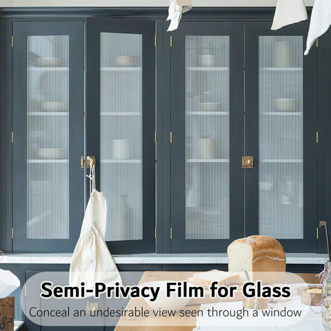 VELIMAX Reeded Glass Privacy Film helps reduce heat loss and hot spots, supporting energy efficiency