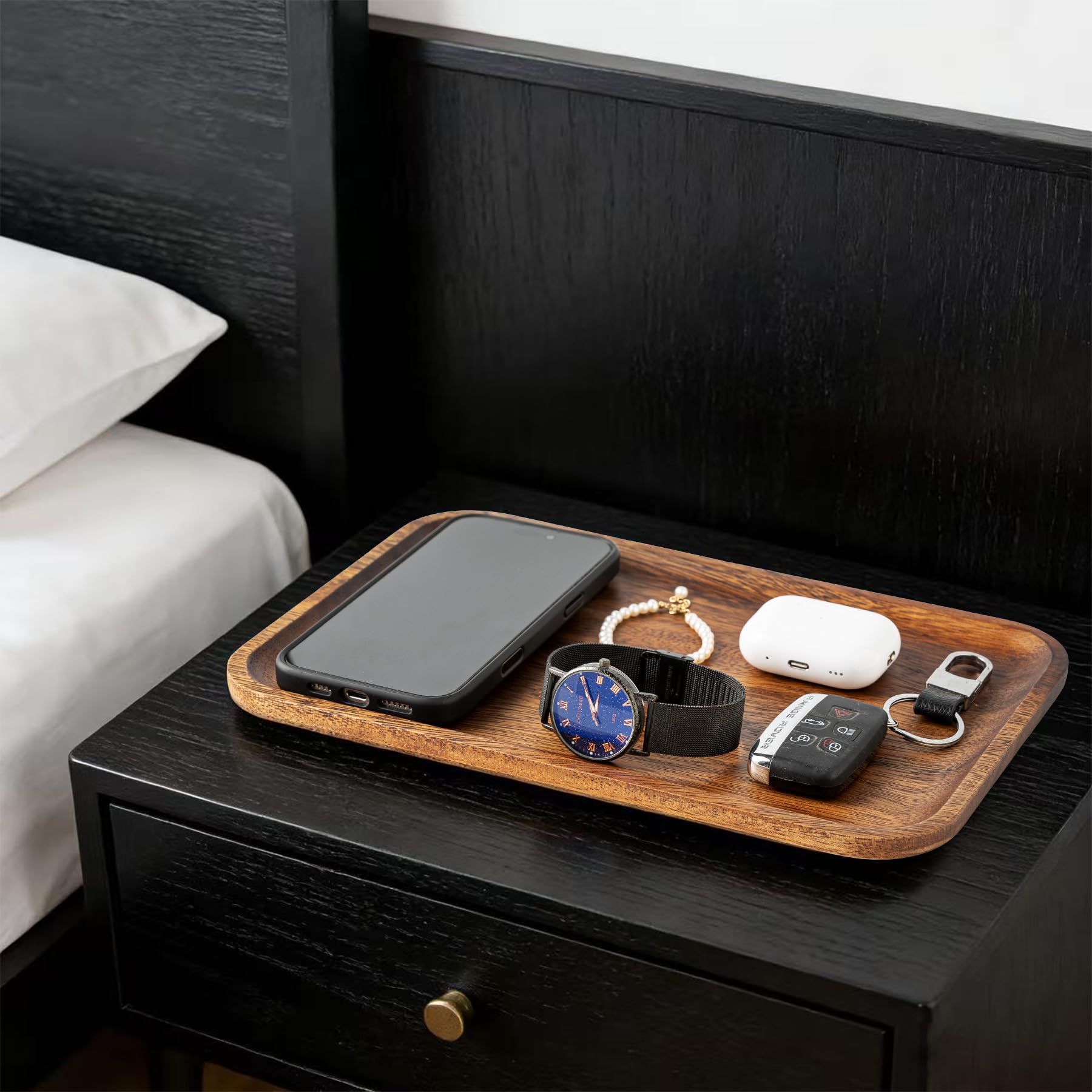 Velinjowy Serving Tray supports multi-use setups in kitchen, bedroom, and bathroom.