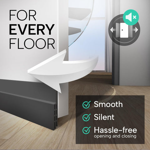 Vellure installation step demonstrates quick setup on a door
