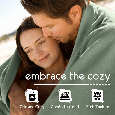 Vellux Original Queen Blanket showing durable stitching for daily use.