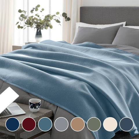 Insulated nylon base visible on Vellux blanket underside