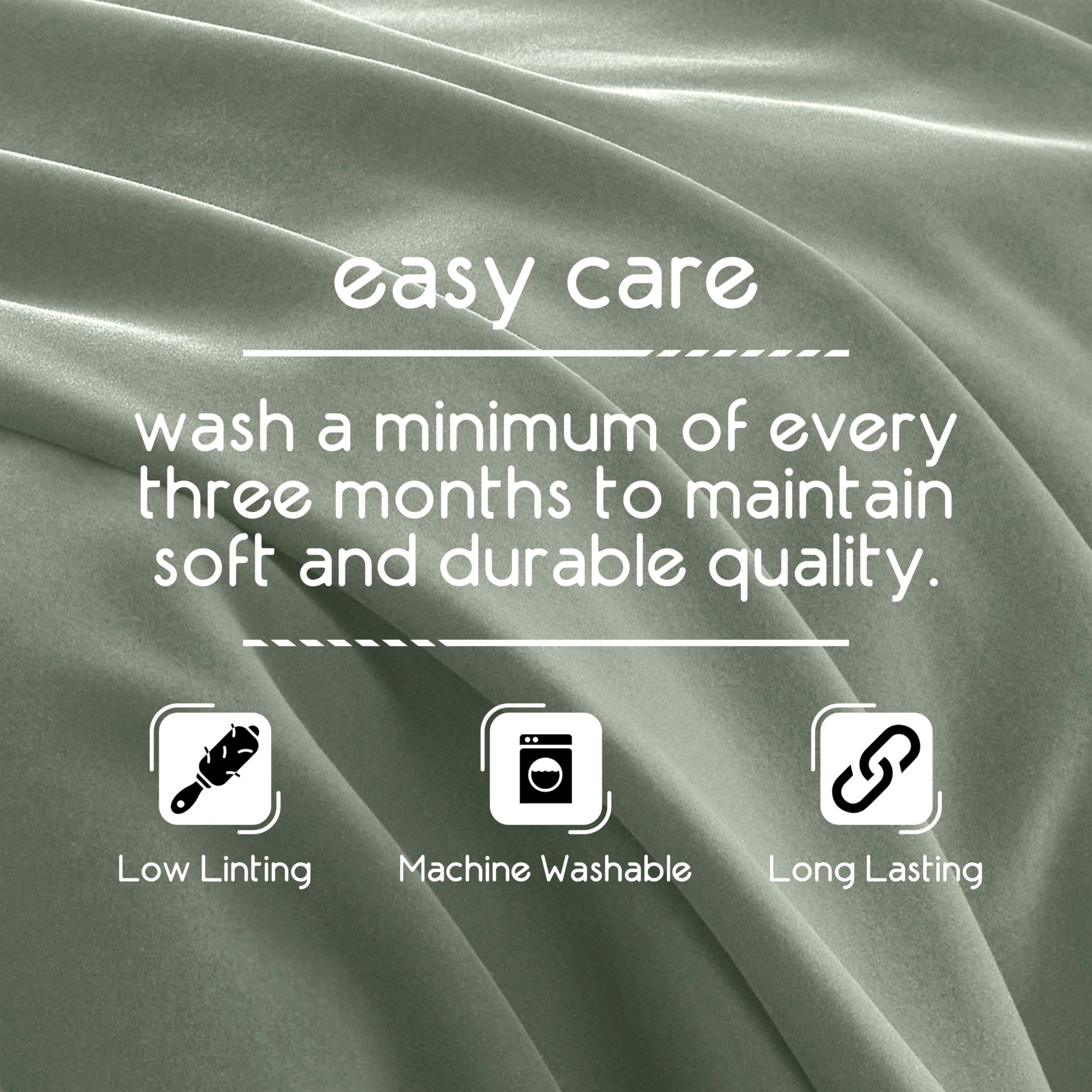 Vellux Original Queen Blanket in laundry care setup showing machine wash friendliness.