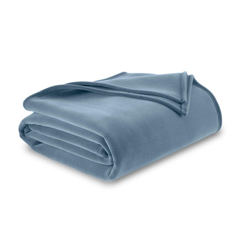 Vellux Original Queen Blanket close-up of soft flocked nylon texture