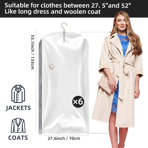 VELMADE hanging vacuum bags with electric pump enabling quick compression