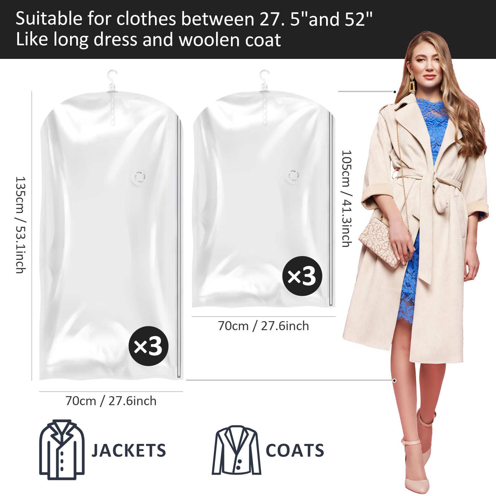 VELMADE vacuum bag with a double-zip seal for secure compression and durability.