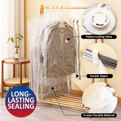 VELMADE suits-and-dresses storage solution for easier closet organization