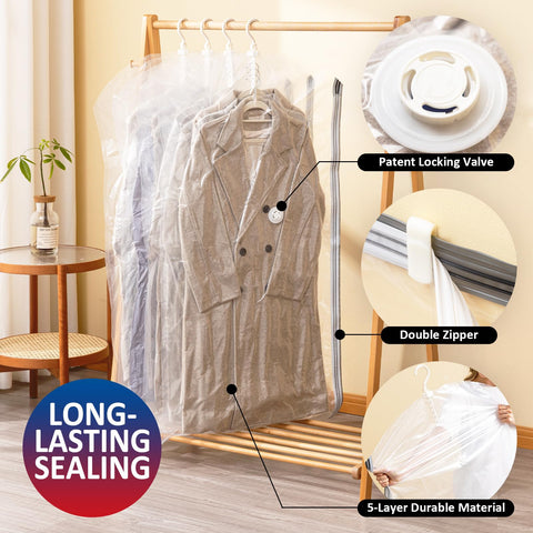 VELMADE suits, dresses, jackets kept dust-free and compact.