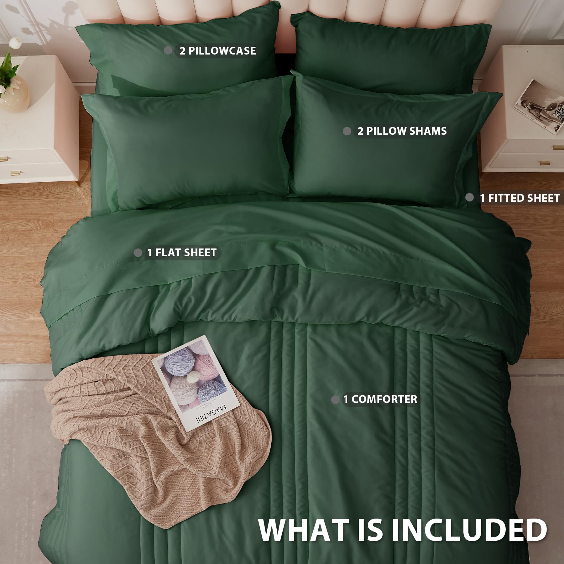 Velorose deep pocket fitted sheet demonstrates secure mattress fit overnight