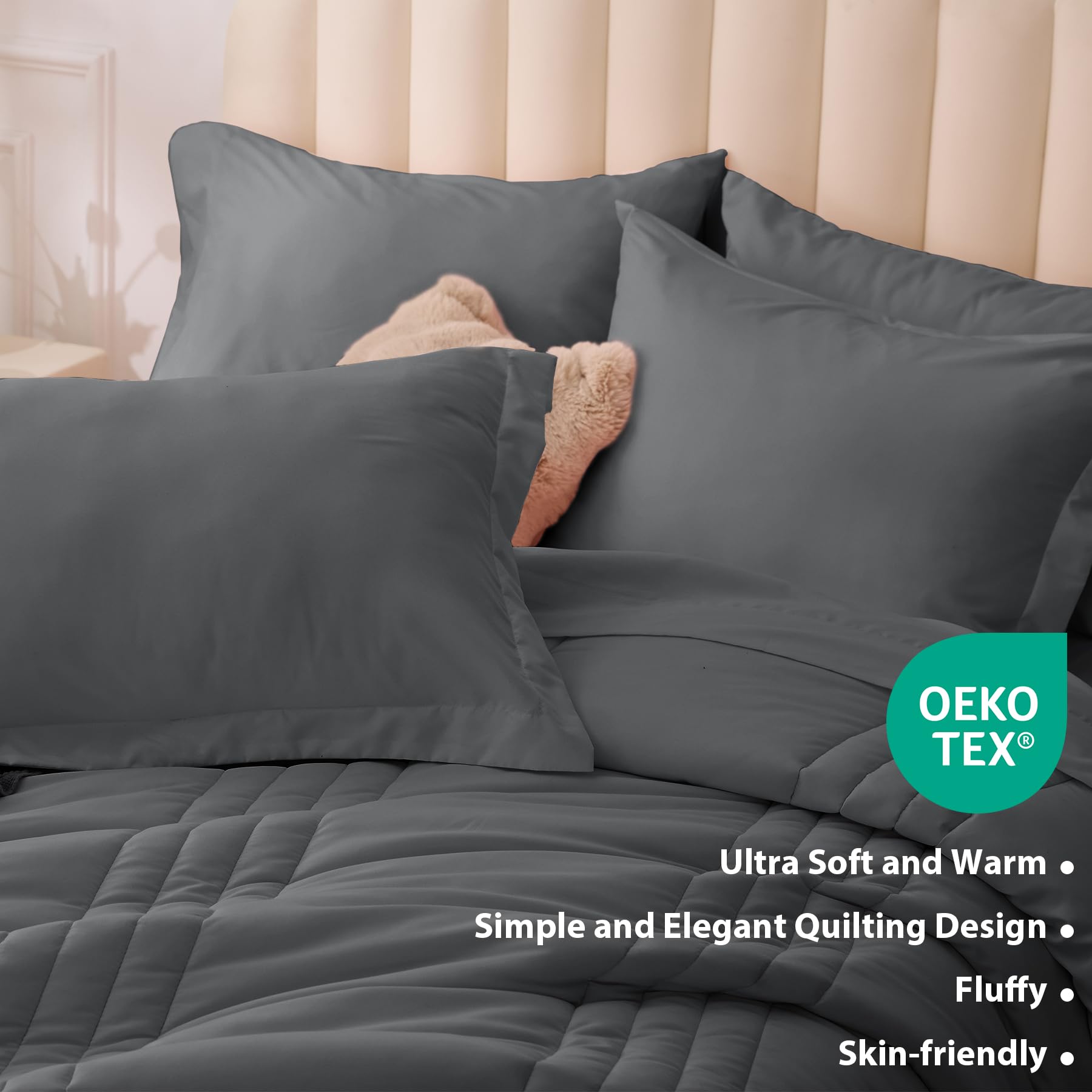 Velorose pillowcases add silky soft touch and easy daily use.