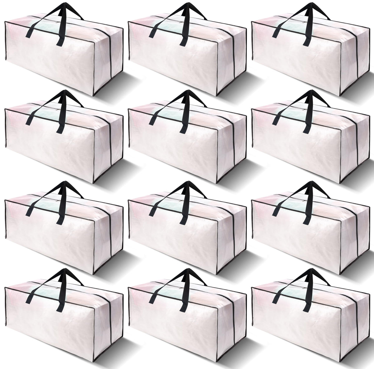 VELVETSURE 12 pack heavy duty moving bags fold flat for compact storage