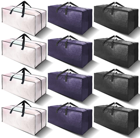 VELVETSURE 12-pack moving bags with backpack straps for easy transport